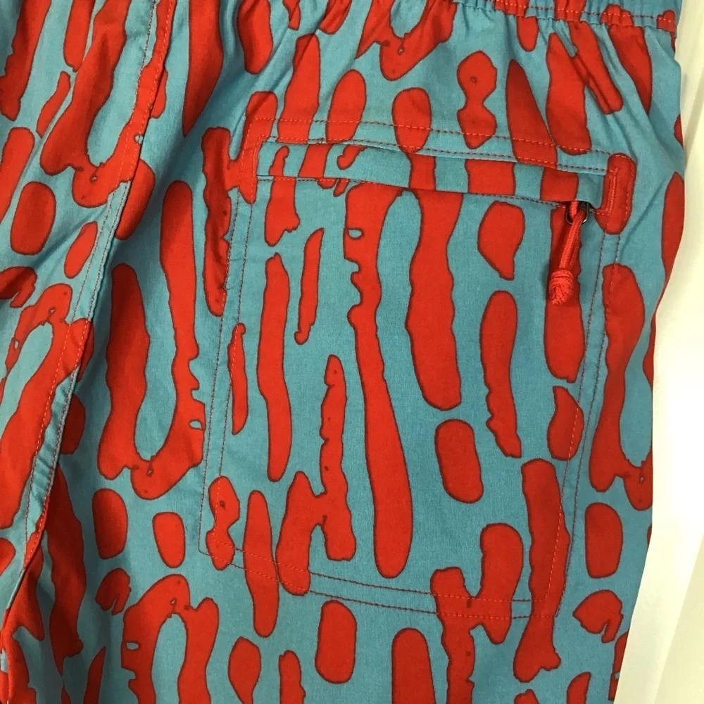 The North Face Class V Pull-On Shorts in Norse Blue Amniote Print Size Small.